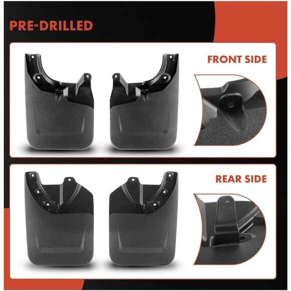 Splash Guards Mud Flaps 4 Mudguard Fender Flares Toyota Tacoma 2023 2024 NIB NEW - Picture 4 of 12